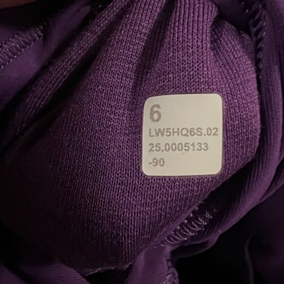 NWT Lululemon Wunder Train HR Crop 15" Leggings - Size 6 - College Purple - Picture 6 of 6